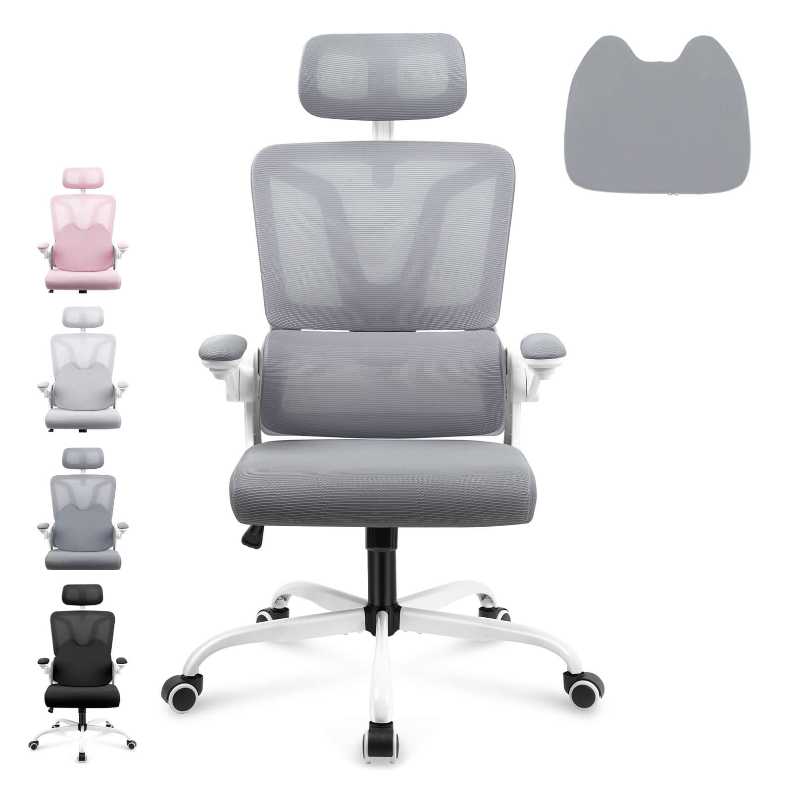 Soontrans Ergonomic Mesh Office Chair with Lumbar Support Pillow - Dar –  SOONTRANS